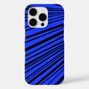 Coque iPhone 16 Pro Design en noir et bleu