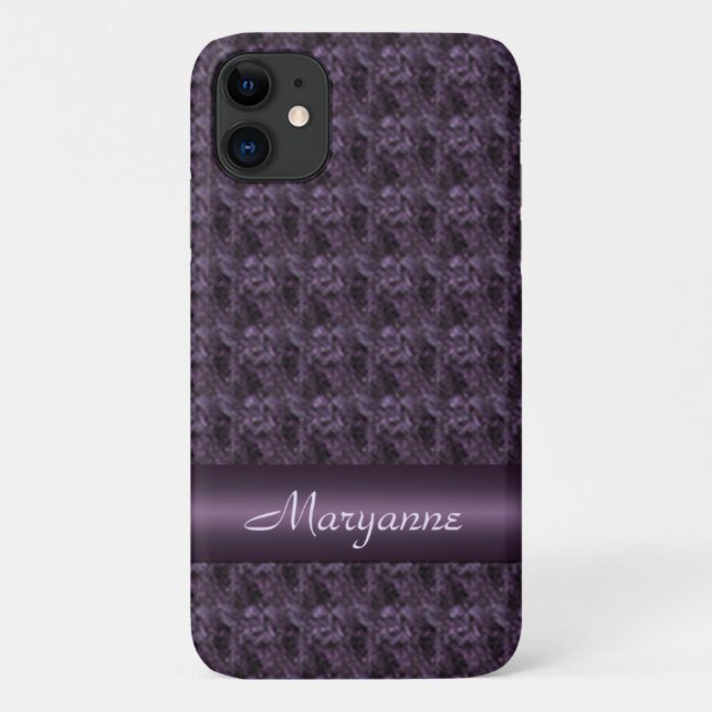 Coques Case-Mate iPhone Design en pierre violette (Dos)