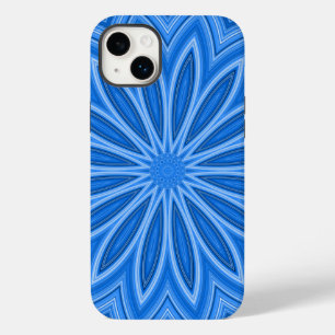 Coque Case-Mate iPhone Design floral bleu moderne Motif artistique