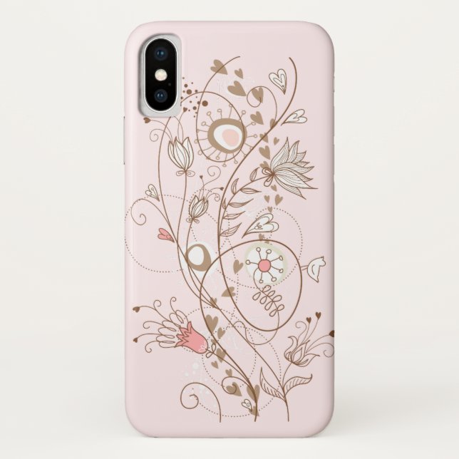 Coques Case-Mate iPhone Design floral élégant (Dos)