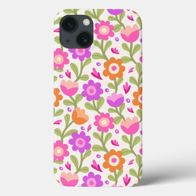 Coques Case-Mate iPhone Design floral élégant - Beau et personnalisable (Verso)