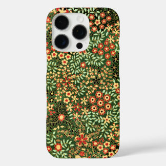 Coque iPhone 16 Pro Design floral vintage
