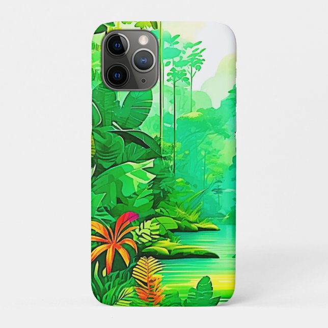Coques Case-Mate iPhone Design forestier exotique (Dos)