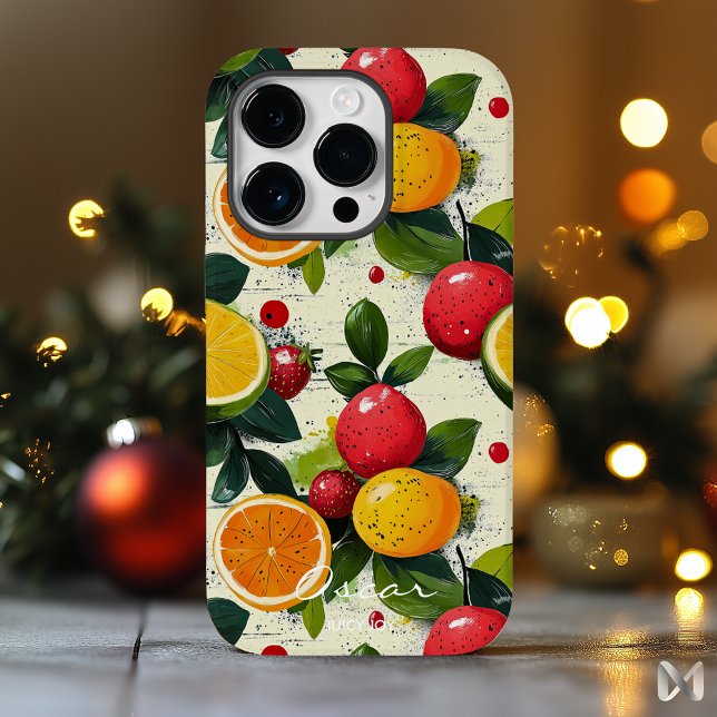 Coques Case-Mate iPhone Design Fruit aux Agrumes et Baies Vibrants Aspect  (Créateur téléchargé)