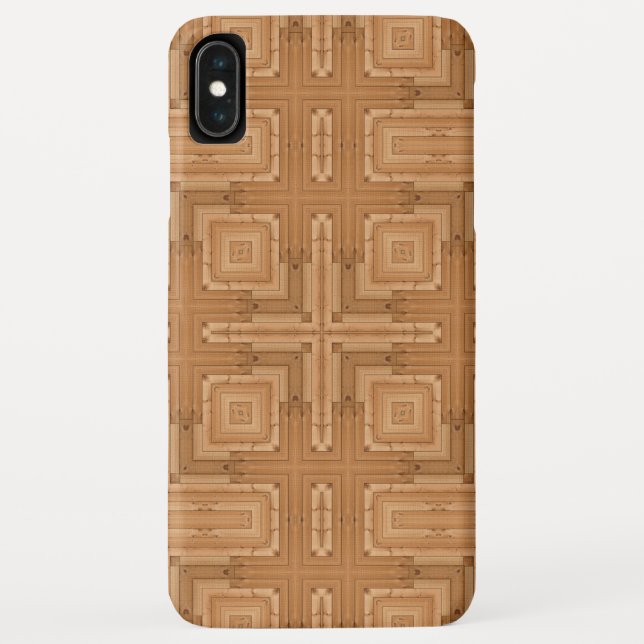 Coques Case-Mate iPhone Design géométrique élégant en bois moderne (Dos)