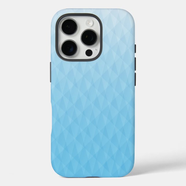 Coques Case-Mate iPhone Design géométrique Ombre Sky Blue élégant (Verso)