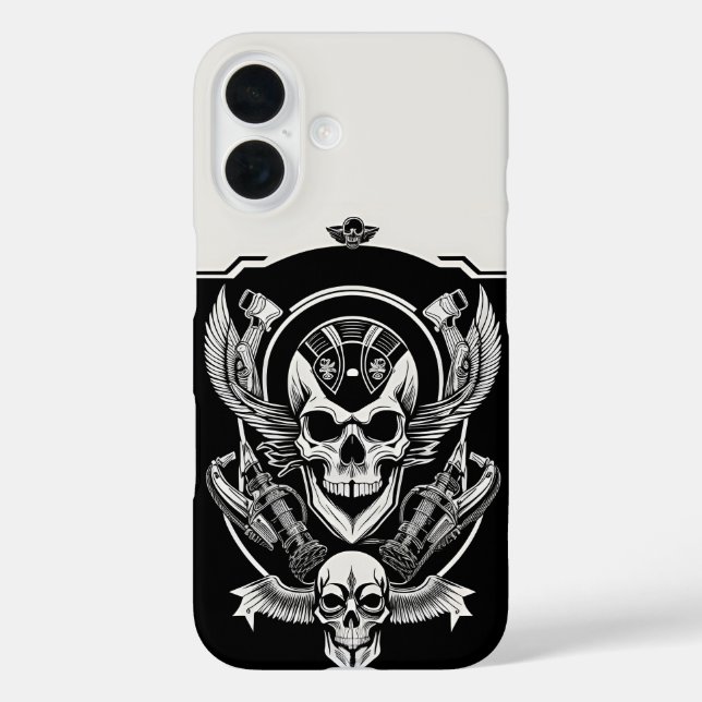 Coques Case-Mate iPhone Design gothique du crâne (Verso)