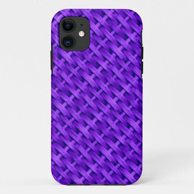 Coques Case-Mate iPhone Design graphique en osier violet (Dos)
