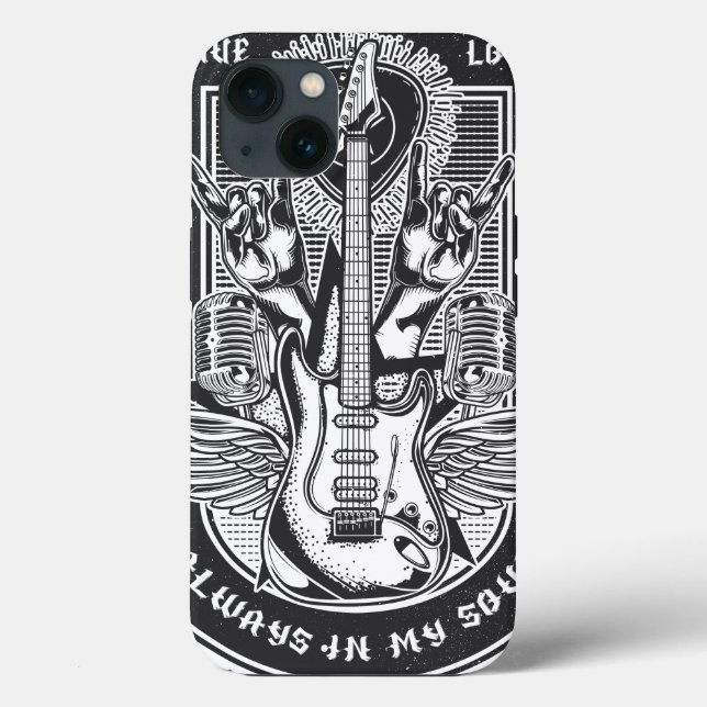Coques Case-Mate iPhone Design Guitar Rock (Verso)