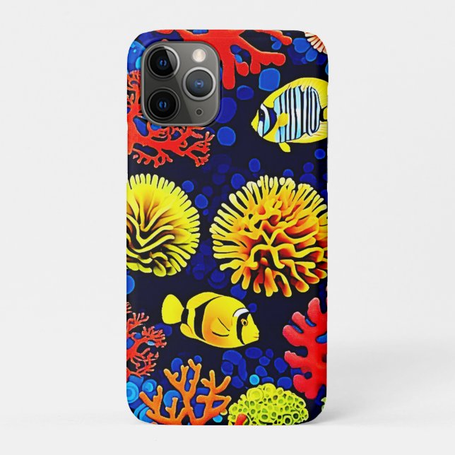 Coques Case-Mate iPhone Design lumineux de la vie sous-marine (Dos)