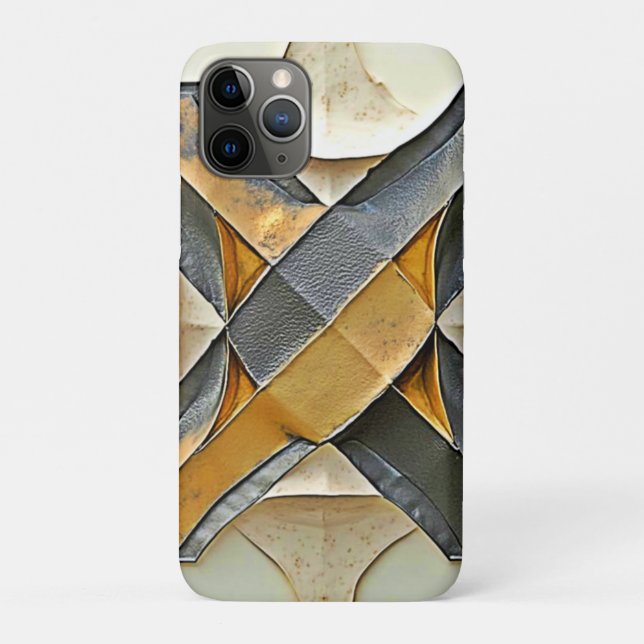 Coques Case-Mate iPhone Design Métal Or Abstrait (Dos)