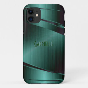 Coque iPhone 11 Design métallique vert Refroidi en aluminium