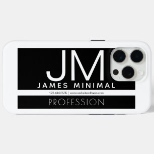 Coque Case-Mate iPhone Design minimaliste professionnel moderne Noir et