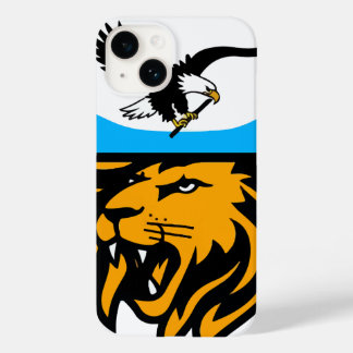 Coque Case-Mate iPhone Design moderne d'aigle et de lion avec demi-lune