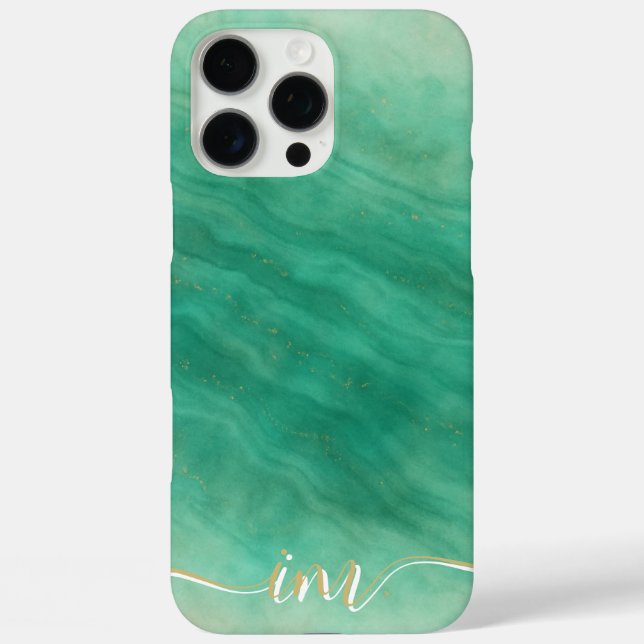 Coques Case-Mate iPhone Design moderne en marbre Abstrait avec initiales e (Verso)