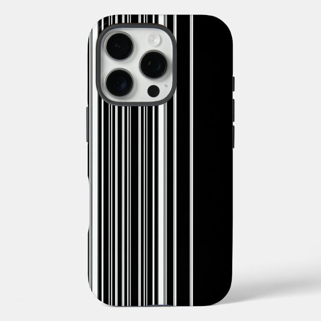 Coques Case-Mate iPhone Design moderne en noir et blanc (Verso)