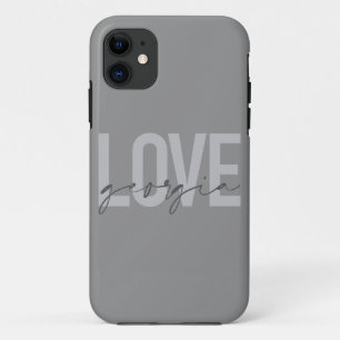 Case-Mate iPhone Case Design moderne, simple, urbain, cool Love Georgia