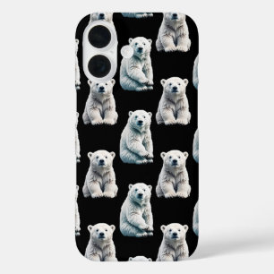 Coque Pour iPhone 16 Design Motif animal de l'ours polaire