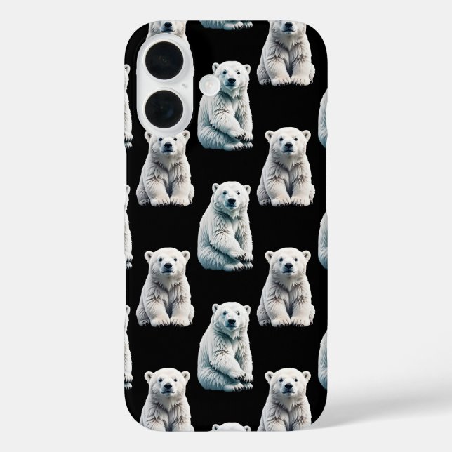 Coques Case-Mate iPhone Design Motif animal de l'ours polaire (Verso)