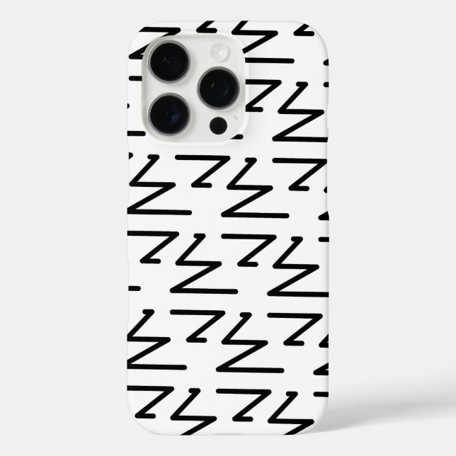 Coques Case-Mate iPhone Design Motif artistique en noir et blanc (Verso)