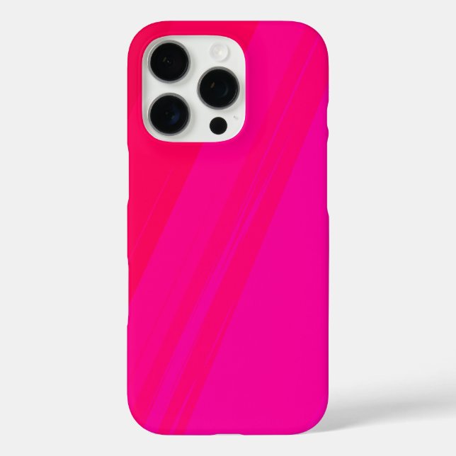 Coques Case-Mate iPhone Design Motif brillant en rouge et rose chaud (Verso)