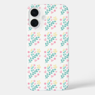 Coque Pour iPhone 16 Design motif de fleurs mignonnes