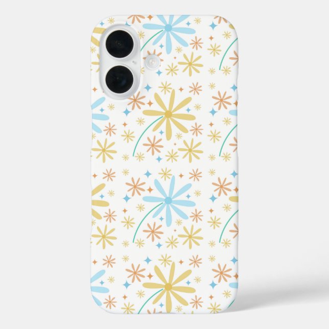 Coques Case-Mate iPhone Design motif de fleurs mignonnes (Verso)