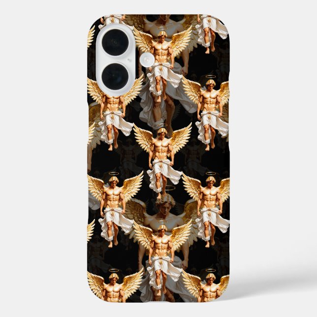 Coques Case-Mate iPhone Design Motif des Anges d'or céleste (Verso)