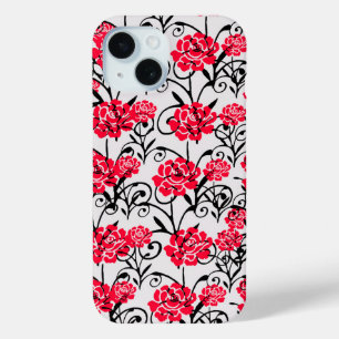 Coque Case-Mate iPhone Design Motif d'illustrations de rose rouge