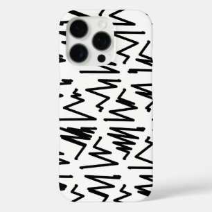 Coque iPhone 16 Pro Design motif en noir et blanc