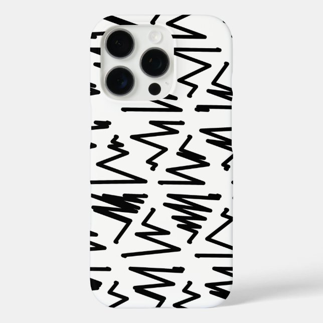 Coques Case-Mate iPhone Design motif en noir et blanc (Verso)