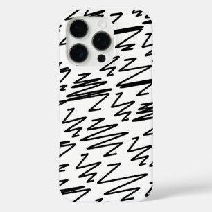 Coque iPhone 16 Pro Design motif en noir et blanc