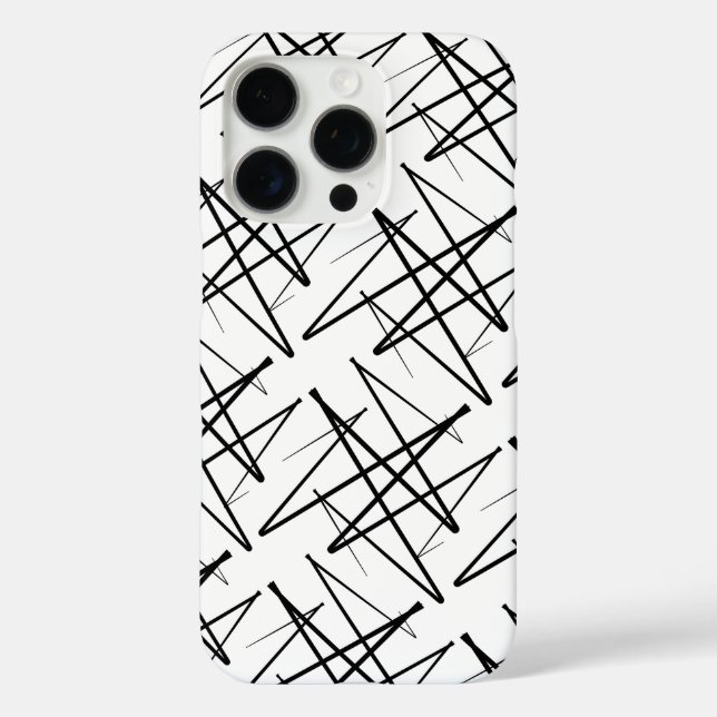 Coques Case-Mate iPhone Design motif en noir et blanc (Verso)