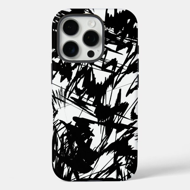 Coques Case-Mate iPhone Design motif en noir et blanc (Verso)