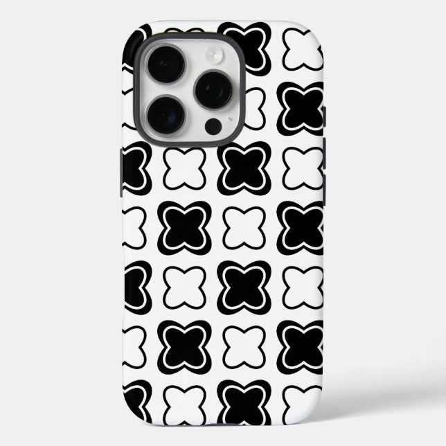 Coques Case-Mate iPhone Design motif en noir et blanc (Verso)