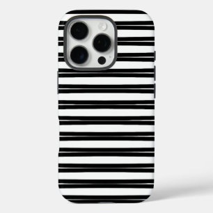 Coque iPhone 16 Pro Design motif en noir et blanc