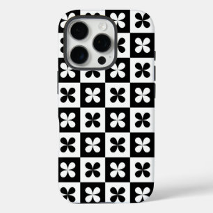 Coque iPhone 16 Pro Design motif en noir et blanc