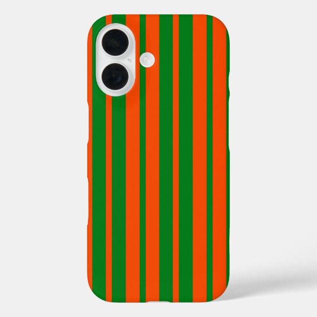 Coques Case-Mate iPhone Design Motif Orange Green (Verso)