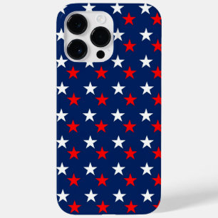 Coque Case-Mate iPhone Design Patriotique rouge blanc et bleu étoiles