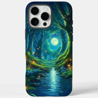 Coque iPhone 16 Pro Max Design paysage serein éclairé