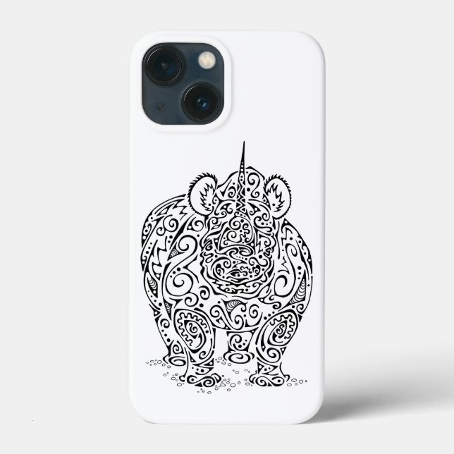 Coques Case-Mate iPhone Design Rhino noir (Verso)