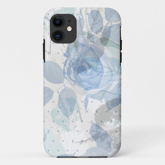 Coques Case-Mate iPhone Design Rose bleu (Dos)