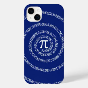 Coque Case-Mate iPhone Design Spiral pour Pi sur Navy Blue