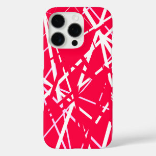 Coque iPhone 16 Pro Design tendance sur Arrière - plan rouge