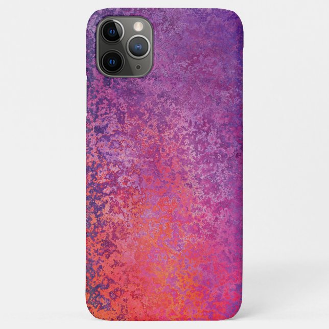 Coques Case-Mate iPhone Design texturé Abstrait en rose et violet (Dos)