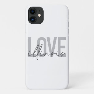 Case-Mate iPhone Case Design urbain, moderne, simple, cool Love Illinois