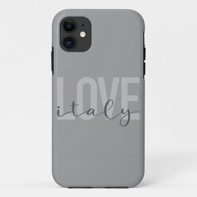 Coques Case-Mate iPhone Design urbain, moderne, simple, cool Love Italy (Dos)