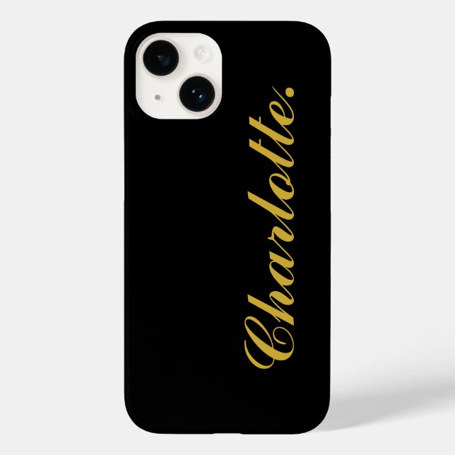 Coques Case-Mate iPhone Design Your Own Name on This Black (Verso)