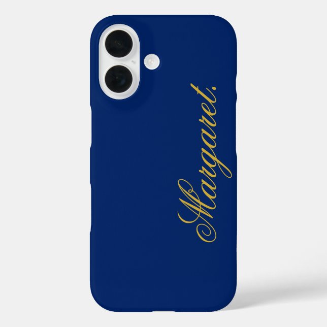 Coques Case-Mate iPhone Design Your Own Name on This Navy (Verso)