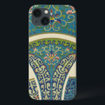 Coque Case-Mate iPhone Designs orientaux bleus avec facettes souriantes<br><div class="desc">De magnifiques motifs bleus orientaux et imprimés floraux composent cette pièce extraordinaire. Des visages souriants vous regardent depuis les dessins. Achetez une copie aujourd'hui !</div>